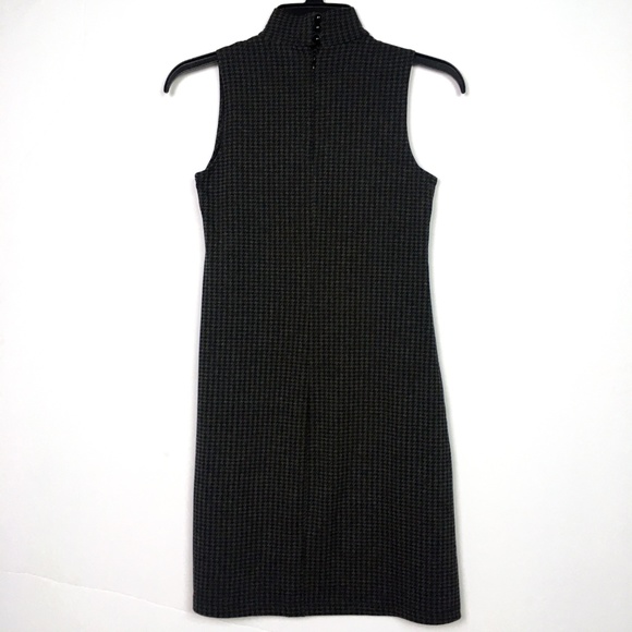 Guess Houndstooth Mock Turtle Sleeveless Dress - Picture 3 of 8